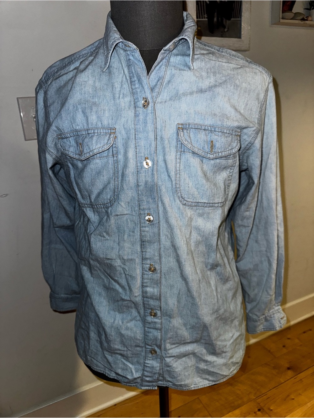 Y2K Liz Claiborne Denim Button Shirt